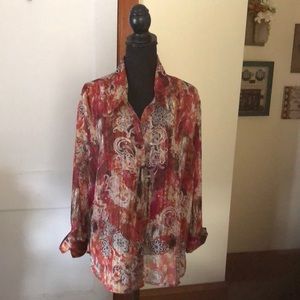 BFA classics shear blouse size 2x